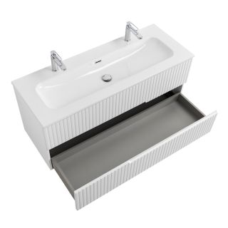 База под раковину Cezares подвесная с двумя выкатными ящиками, Bianco Opaco, 800x457x500, DUET-N-800-2C-SO-BO